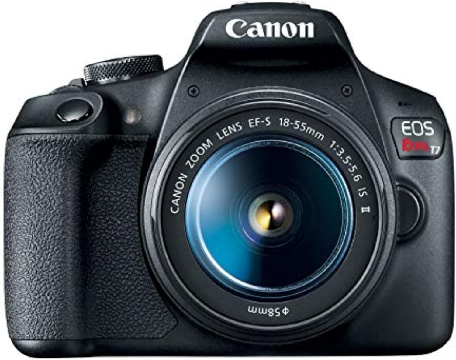 Canon EOS Rebel T7 DSLR Camera EF-S 18-55Mm F/3.5-5.6 Is II Lens Kit, 24.1 Megapixel CMOS (APS-C) Sensor, Full HD Videos, Built-In Wi-Fi, Beginner Photographers, Digital Camera, Black | 24.1MP Aps-C CMOS, Full HD 1080P, Built-In WI-FI and Nfc, Iso 100-6400, Ef-S 18-55Mm Is Ii Kit Lens