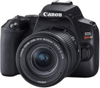 Canon EOS Rebel SL3 Digital SLR Camera with EF-S 18-55Mm Lens Kit, Built-In Wi-Fi, Dual Pixel CMOS AF and 3.0 Inch Vari-Angle Touch Screen, Black | 24.1MP Aps-C, Digic 8, Dual Pixel CMOS Af with Eye Detection, 3.0 Vari-Angle Touchscreen, WI-FI and Bluetooth
