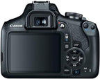 Canon EOS Rebel T7 DSLR Camera EF-S 18-55Mm F/3.5-5.6 Is II Lens Kit, 24.1 Megapixel CMOS (APS-C) Sensor, Full HD Videos, Built-In Wi-Fi, Beginner Photographers, Digital Camera, Black | 24.1MP Aps-C CMOS, Full HD 1080P, Built-In WI-FI and Nfc, Iso 100-6400, Ef-S 18-55Mm Is Ii Kit Lens