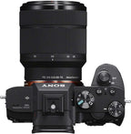 Sony A7Iii Full Frame Mirrorless Camera with FE 28-70Mm F3.5-5.6 OSS Lens Kit ILCE-7M3K/B | Official Sony USA Partner Model | Bundle with Telephoto & Wide-Angle Lens Set, 128GB Card, Deco Gear Bag