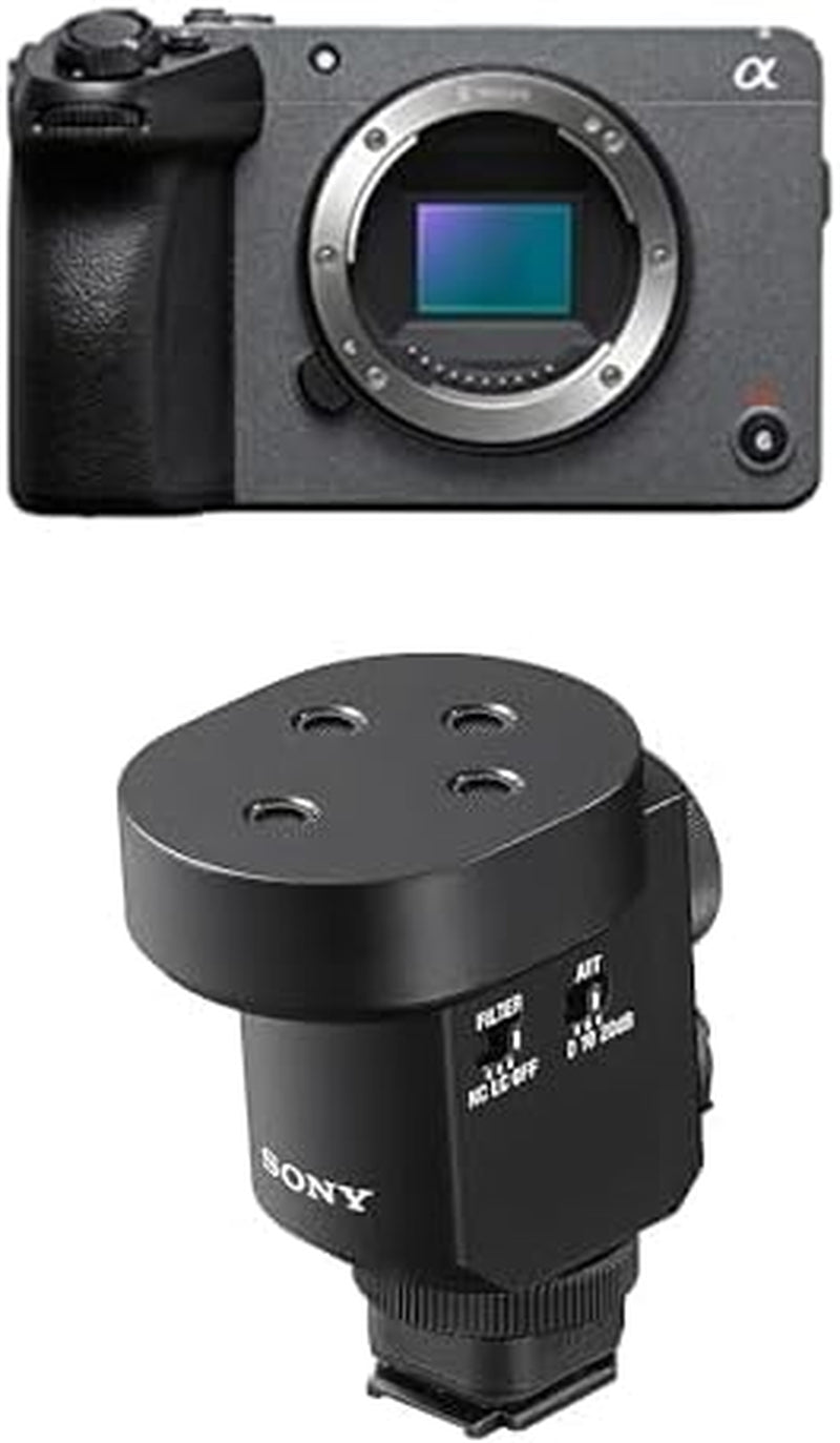 Bundle of SONY Cinema Line FX30 Super 35 Camera + Sony Digital Shotgun Microphone Ecm-M1,Black