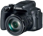 Canon Powershot SX70 20.3MP Digital Camera 65X Optical Zoom Lens 4K Video 3-Inch LCD Tilt Screen (Black) | 20.3MP 1/2.3 CMOS, 4K Video, Digic 8, WI-FI and Bluetooth