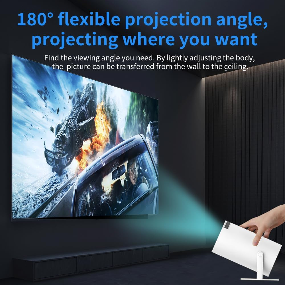 X10 plus Retro Game Console with Projector,4K HD Portable Projector with 10000+ Games,Plug and Play TV Video Game Stick,Android TV 11.0, Wifi,Smart Projector with 2.4G Wireless Controllers