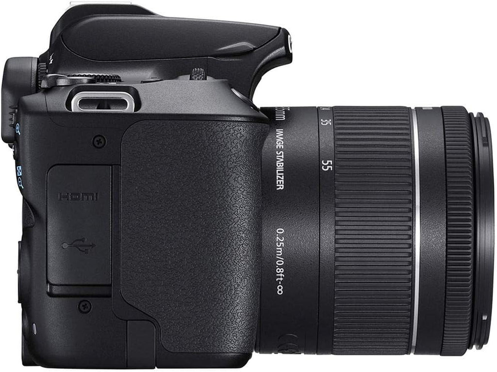 Canon EOS Rebel SL3 Digital SLR Camera with EF-S 18-55Mm Lens Kit, Built-In Wi-Fi, Dual Pixel CMOS AF and 3.0 Inch Vari-Angle Touch Screen, Black | 24.1MP Aps-C, Digic 8, Dual Pixel CMOS Af with Eye Detection, 3.0 Vari-Angle Touchscreen, WI-FI and Bluetooth