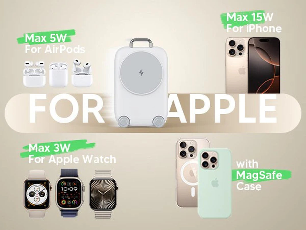 Suitcase Magnetic Wireless Charger