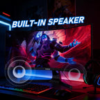 34 Inch Curved Gaming Monitor 240Hz PC Screen Built-In Speakers | UWQHD (3440X1440) 1500R Ultrawide Computer Monitors Mit Freesync & G-Sync Compatible, HDMI 2.0 & DP 1.4, Wall Mountable