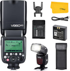 V860II-S TTL Flash for Sony Cameras, GN60 2.4G Wireless Speedlite for Sony, HSS 1/8000S, 20-200Mm Zoom, 2000Mah Li-Ion Battery, 1.5S Recycle Time, 650 Full Power Flashes