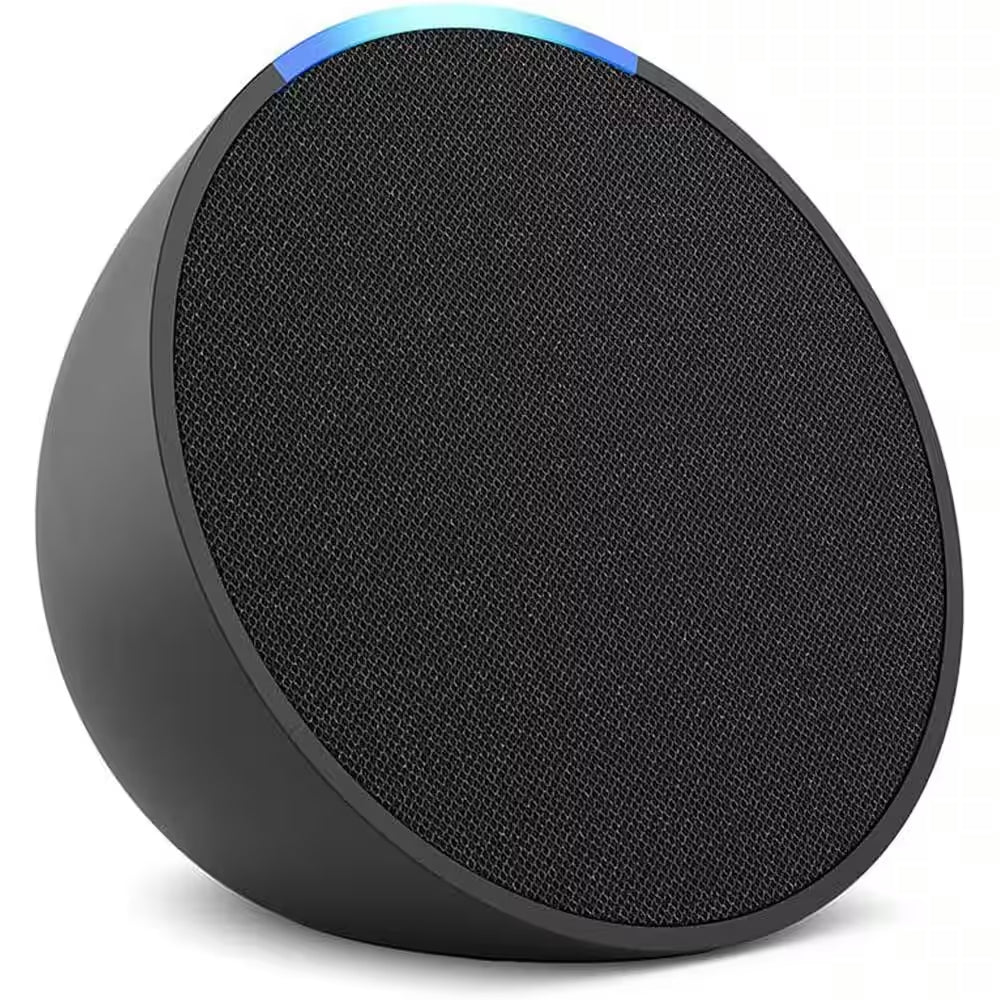 Echo Pop (1St Gen) Full Sound Compact Smart Speaker with Alexa, Charcoal