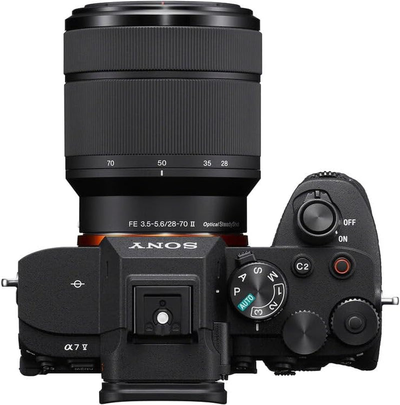 Sony A7 V Mirrorless Camera with 28-70Mm Lens | Full-Frame E-Mount Sensor, Advanced Autofocus, & 4K Video Recording | for Photography & Hybrid Creators + 64GB Card + Battery + Bag