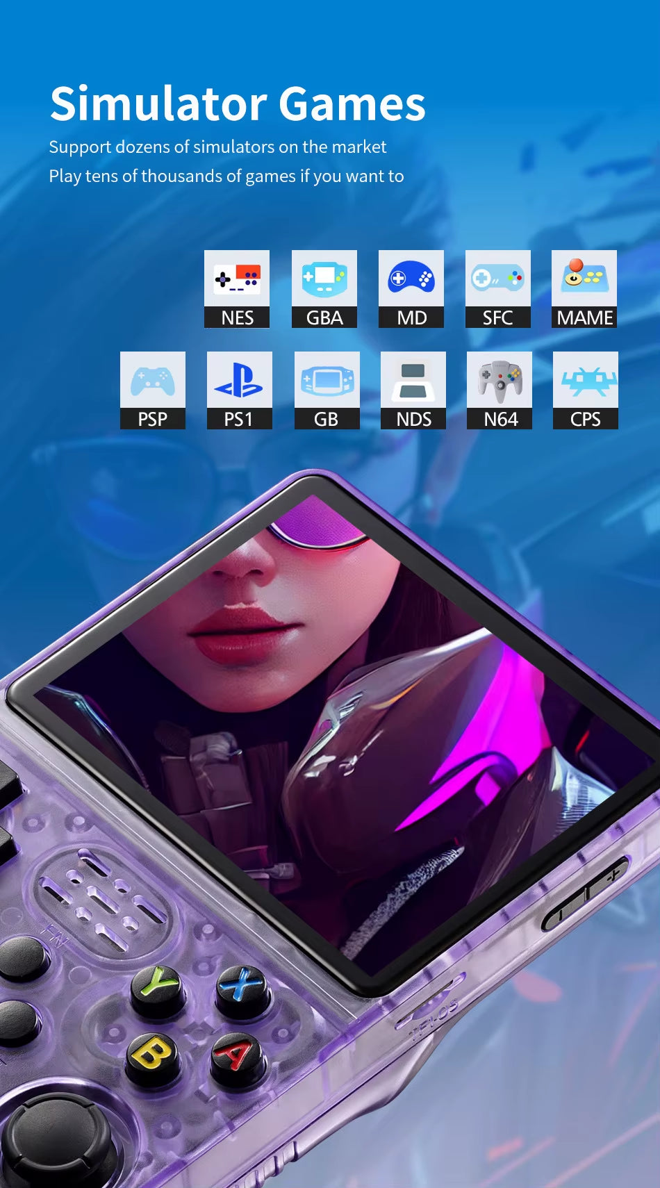 2026 Arkos2.0 R36S Retro Handheld Game Console 3.5" IPS 640*480 Linux RK3326 1GB RAM Gaming Consola R36S 15000 Games PS1 PSP N64