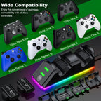 Xbox Rechargeable Battery Pack with 2X4320Mwh Battery Pack, Xbox Controller Charger Station for Xbox Series X/S/Xbox One/S/X/Elite,Black