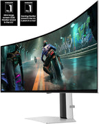 Samsung 49" Odyssey OLED G9 (G91SD) Dual QHD QD-OLED G-Sync Compatible Curved Gaming Monitor, 144Hz, 0.03Ms, AMD Freesync Premium Pro, Ergonomic Stand, 3 Year Warranty, LS49DG910SNXZA