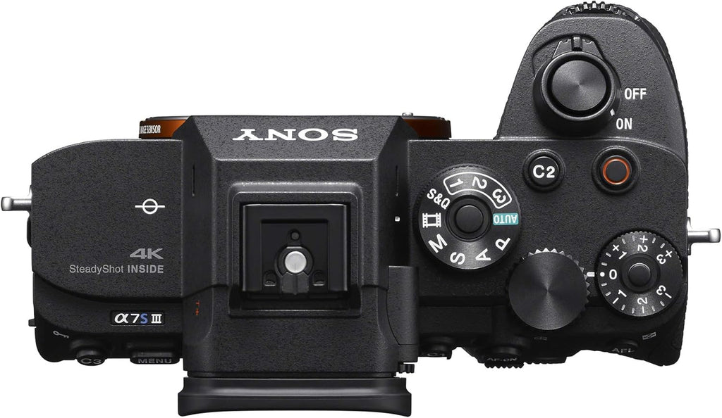 Sony Alpha 7S III Full-Frame Interchangeable Mirrorless Digital Camera Body with Exmor R BSI CMOS Sensor (Black) | 12.1MP Exmor R Bsi Full-Frame Sensor, 4K120P 10-Bit 4:2:2 Internal, 5-Axis Ibis, 759 Pd Af, Body Only