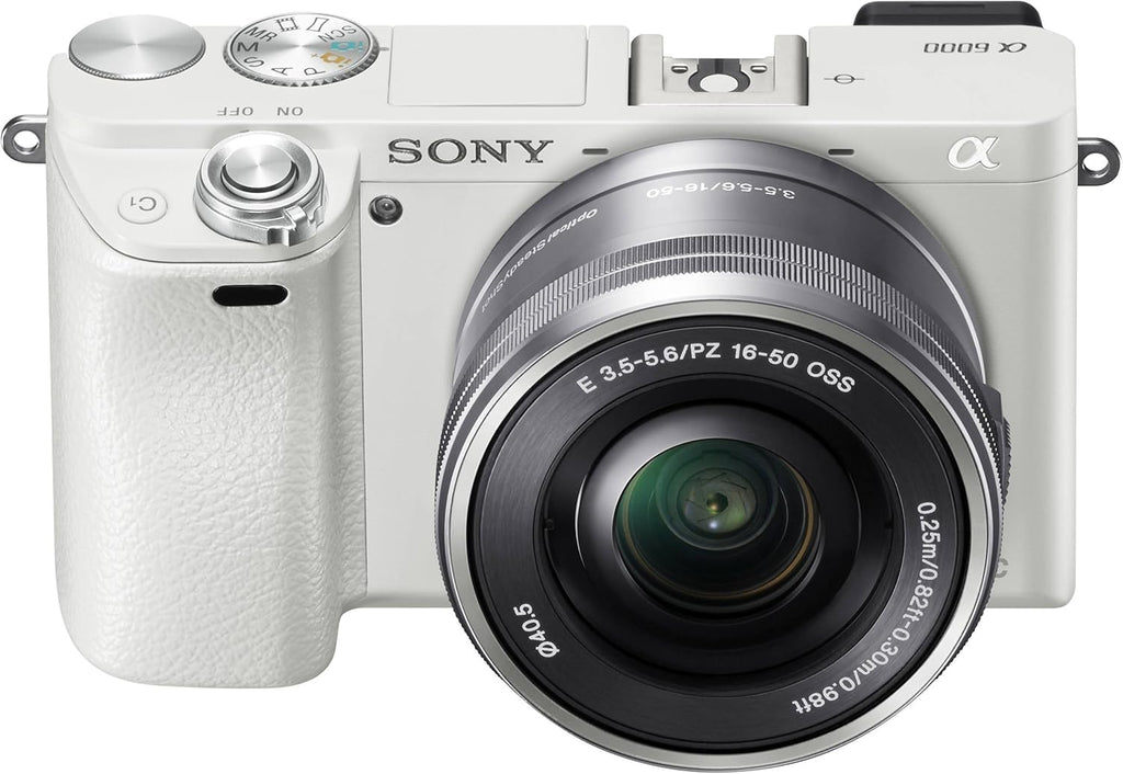 Sony Alpha A6000 Mirrorless Camera with 16-50Mm Lens (Silver) + Lens Cap Keeper + Cleaning Kit