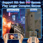RG56PRO Retro Handheld Game Console - 5.5 Inch IPS Screen,31000+ Classic 3D Games,5000Mah Battery, Open Linux System,Portable Console with 128G TF Card - Birthday Gift for Boyfriend (Gray)