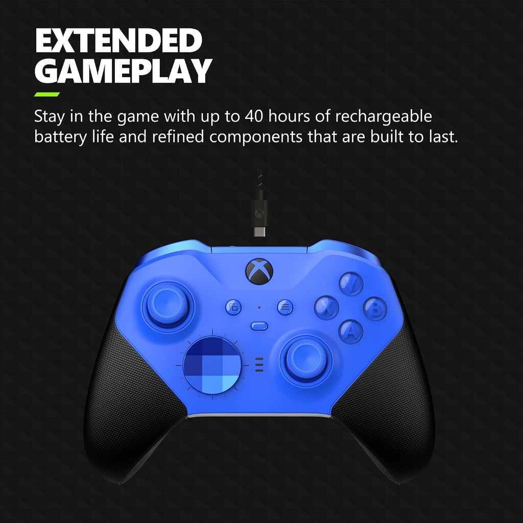 Xbox Elite Series 2 Core Wireless Gaming Controller – Blue Series X|S, One, Windows PC, Android, and Ios