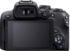 Canon EOS R10 Rf-S18-150Mm F3.5-6.3 Is STM Lens Kit, Mirrorless Vlogging Camera, 24.2 MP, 4K Video, DIGIC X Image Processor, High-Speed Shooting, Subject Tracking, Compact, for Content Creators Black
