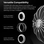 S120T 120Cm/47.2In Quick Release Umbrella Softbox Professional Foldable Softbox with Standard Bowen Mount & Diffusers for Photography Studio Photography Portrait Live Stream
