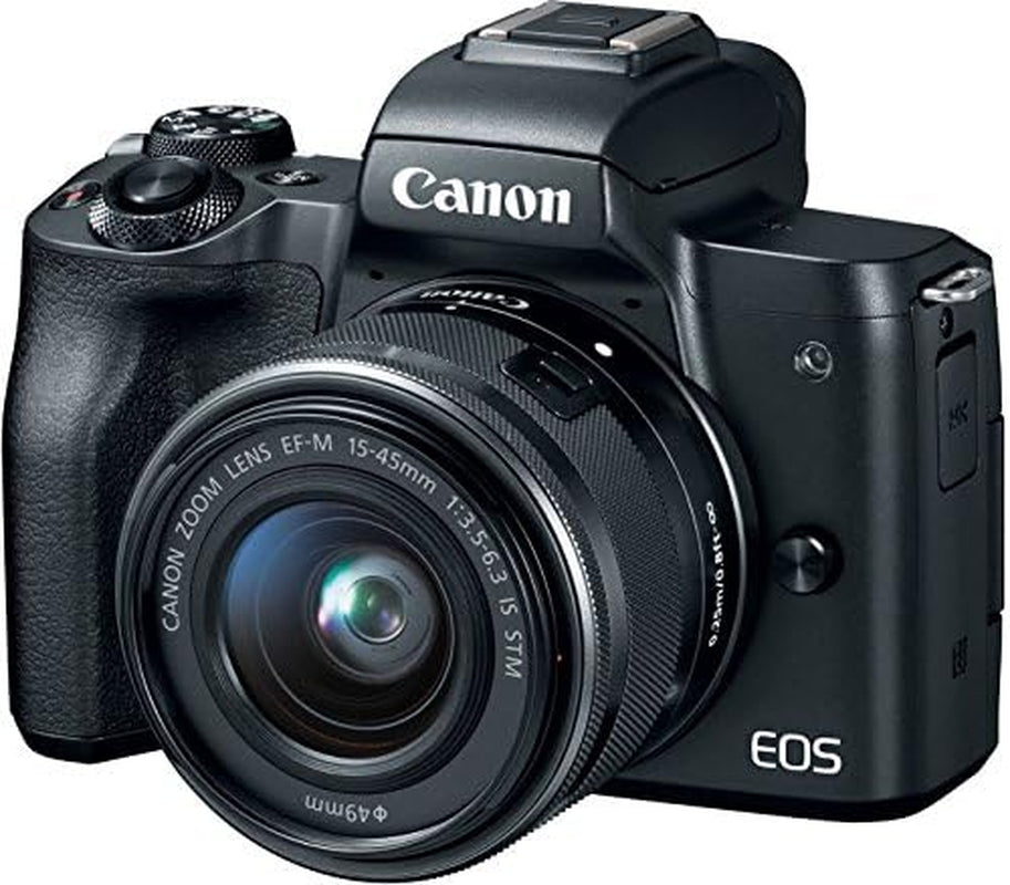 Canon EOS M50 Mirrorless Vlogging Camera Kit with EF-M 15-45Mm Lens, Black
