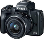 Canon EOS M50 Mirrorless Vlogging Camera Kit with EF-M 15-45Mm Lens, Black