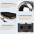 EF-EOS R Lens Mount Adapter Auto-Focus Lens Converter Compatible with Canon EF/EF-S Series Lens and EOS R, RP, R3, R5, R6, R6II, R7, R8, R10, R50, R100 Cameras