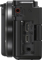Sony ZV-E10 Mirrorless Camera Kit with 16-50Mm II Power Zoom Lens (Black) | APS-C Sensor | Compact Creator Tool + 64GB Card + Bag + Card Reader + HDMI Cable + Flex Tripod + Hand Strap + More