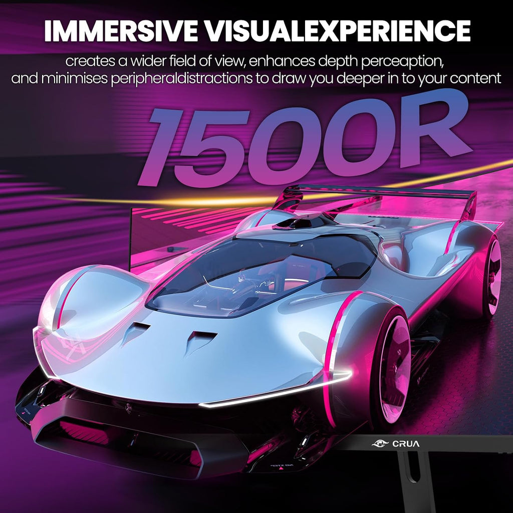 30" FHD 200Hz Ultrawide Curved Gaming Monitor, 1500R, Freesync, Black | 2560X1080 21:9 VA, 120%Srgb, HDMI 2.0/DP 1.4, 3.5Mm Audio and 100X100Mm Wall Mount for Gaming, Movies, Multitasking and Work
