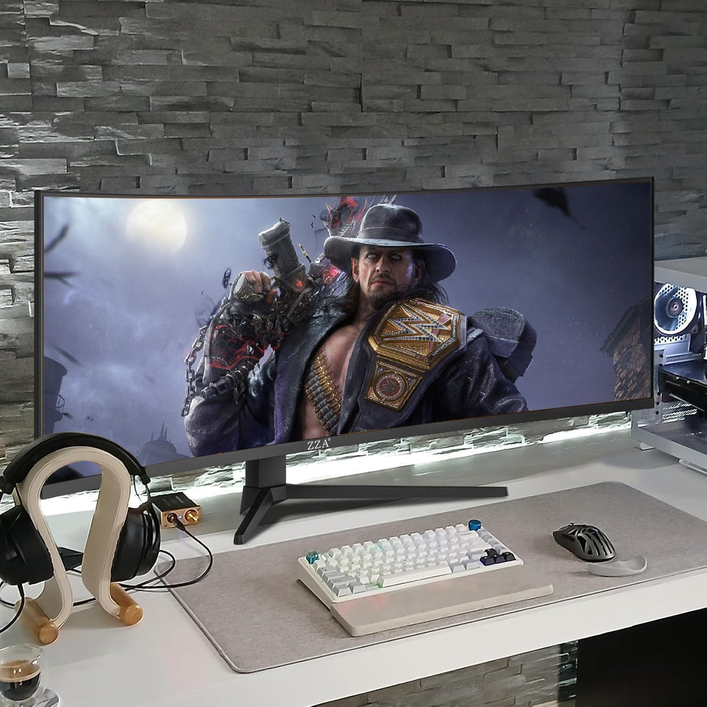 49 Curved Gaming Monitor | 5120X1440 Dual QHD, 165Hz/144Hz, 1500R, 32:9 Ultra-Wide, AMD Freesync, 120% Srgb, Height Adjustable, HDMI 2.1 & Displayport 1.4, VESA Mount, Black