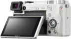 Sony Alpha A6000 Mirrorless Camera with 16-50Mm Lens (Silver) + Lens Cap Keeper + Cleaning Kit