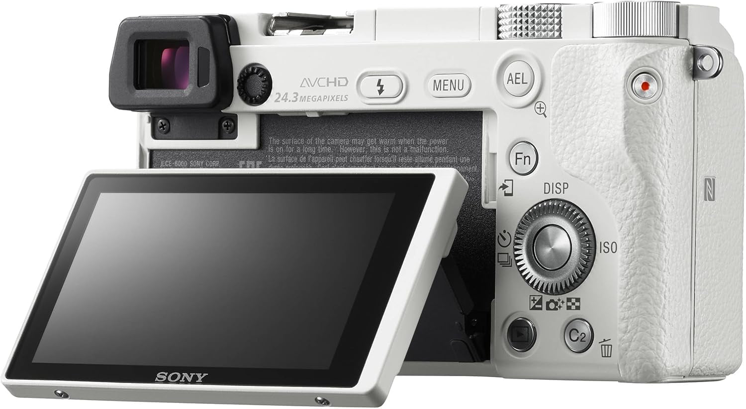 Sony Alpha A6000 Mirrorless Camera with 16-50Mm Lens (Silver) + Lens Cap Keeper + Cleaning Kit