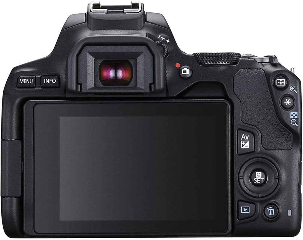 Canon EOS Rebel SL3 Digital SLR Camera with EF-S 18-55Mm Lens Kit, Built-In Wi-Fi, Dual Pixel CMOS AF and 3.0 Inch Vari-Angle Touch Screen, Black | 24.1MP Aps-C, Digic 8, Dual Pixel CMOS Af with Eye Detection, 3.0 Vari-Angle Touchscreen, WI-FI and Bluetooth