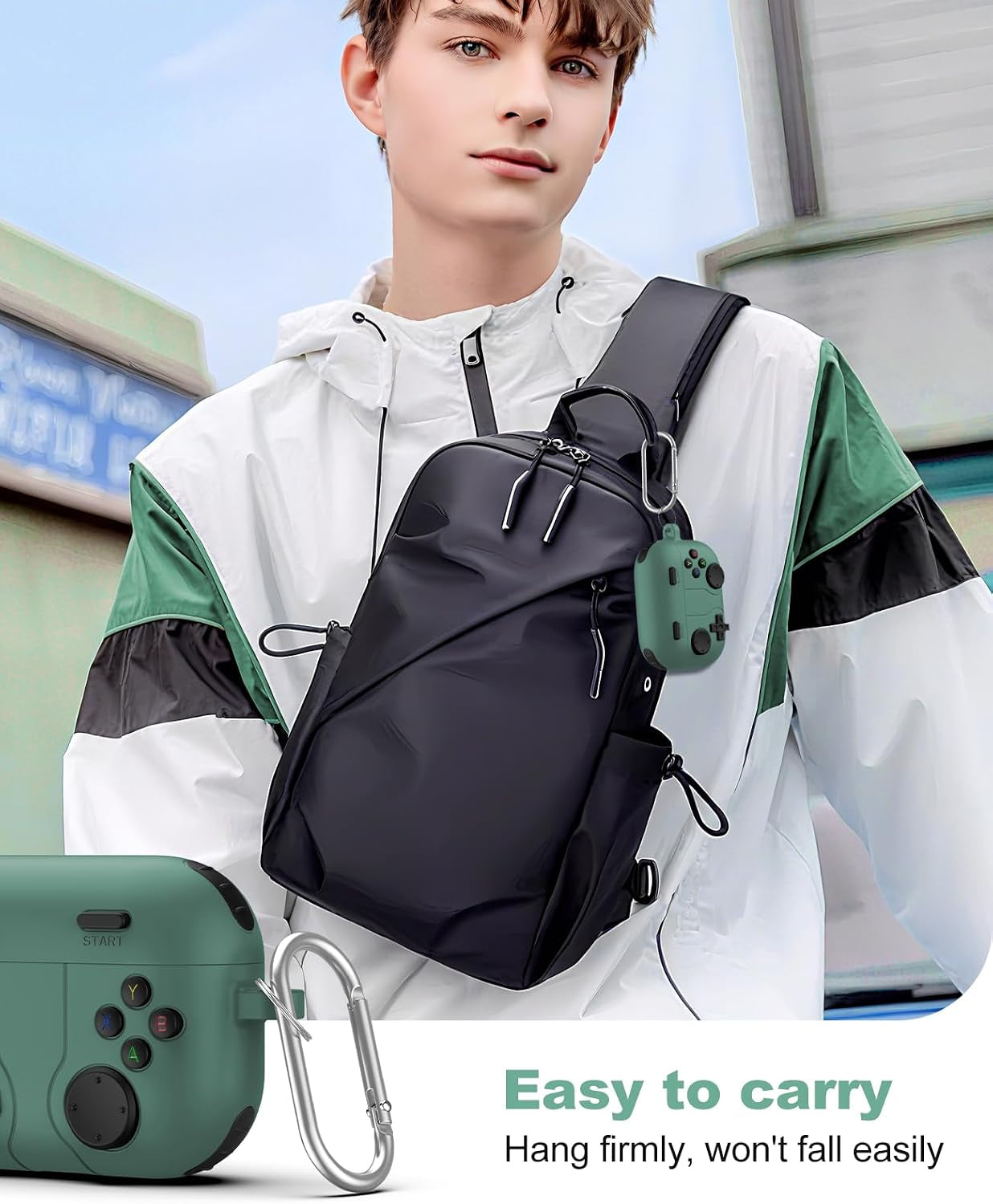 Silicone Case for Airpods Pro 3 (2025), Green | Classic Cool Game Console Design, Shock-Proof Soft Protective Cover for Airpod Pro 3Rd Generation with Cleaning Kit