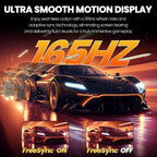 34" WQHD 165Hz IPS Ultrawide Gaming Monitor, Freesync, HDMI/DP, White | 120%Srgb Color, Built-In Speakers, Low Blue Light, 178° Wide View and Wall Mount75×75Mm for PC Gaming, Video Editing and Work