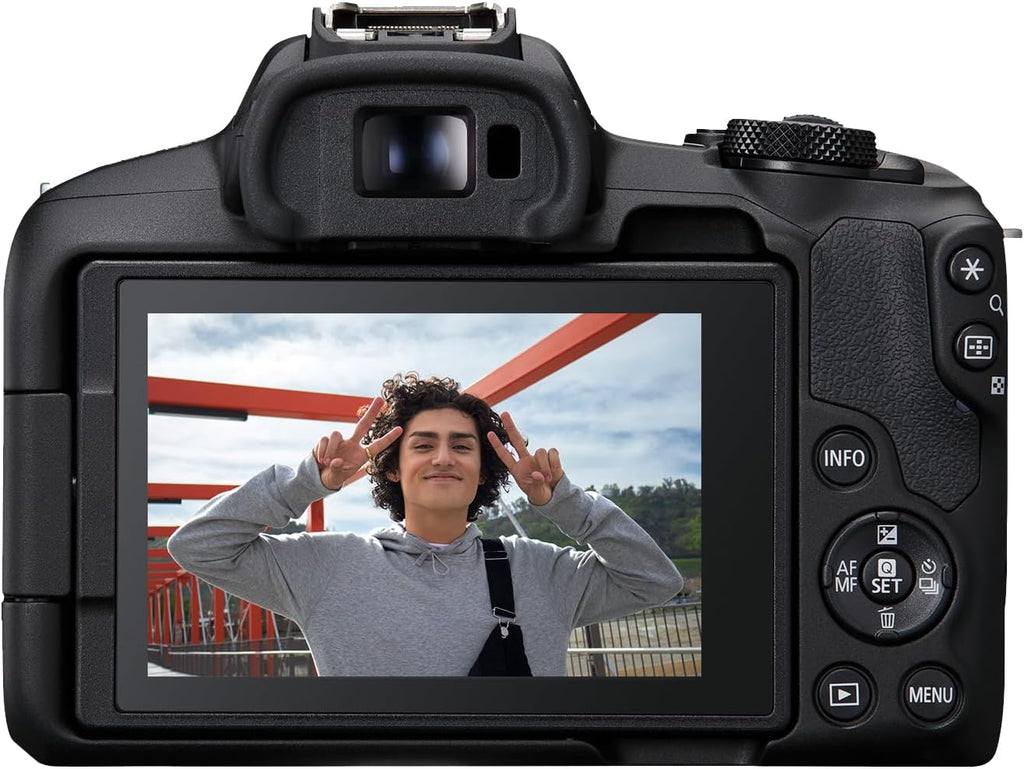 Canon EOS R50 Mirrorless Camera Rf-S18-45Mm F4.5-6.3 Is STM Lens Kit, 24.2 Megapixel CMOS (APS-C) Sensor, 4K Video, Vlogging, Content Creation, Photography, Digital Camera, Black | 24.2MP Aps-C CMOS, Digic X, Dual Pixel CMOS Af Ii, 6K-Oversampled 4K30P, Rf-S 18-45Mm Is Stm Lens Included