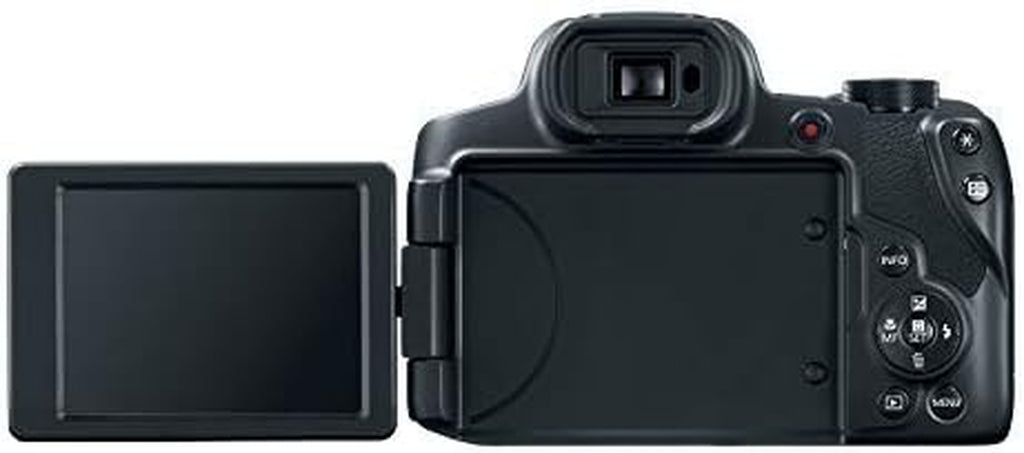 Canon Powershot SX70 20.3MP Digital Camera 65X Optical Zoom Lens 4K Video 3-Inch LCD Tilt Screen (Black) | 20.3MP 1/2.3 CMOS, 4K Video, Digic 8, WI-FI and Bluetooth
