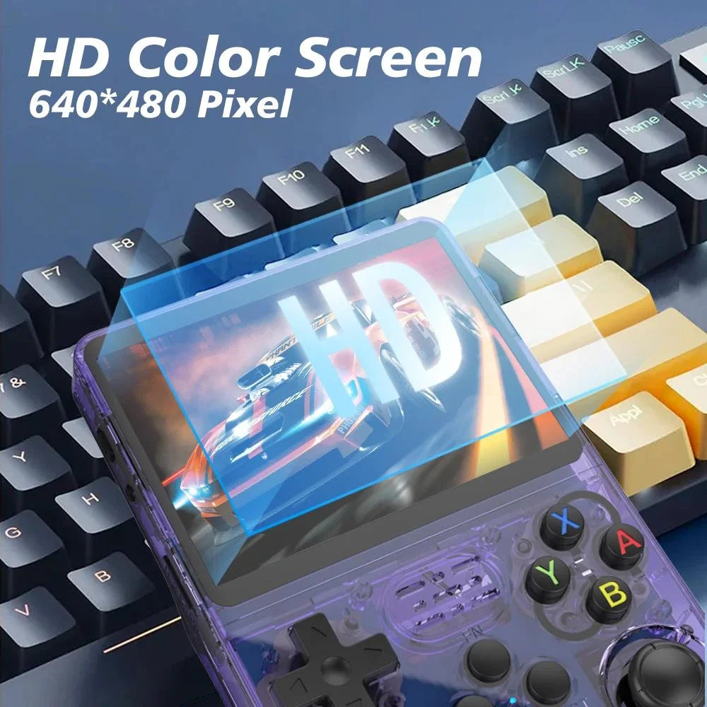 Open Source  Retro Linux System 3.5 Inch IPS Screen Portable Pocket Video Player 64GB Game Gift